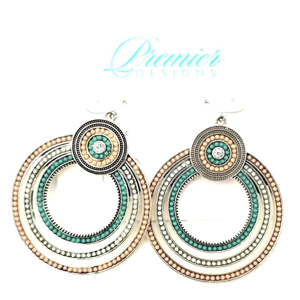 Premier Designs Sorbet Hooped Fish Hook Earrings